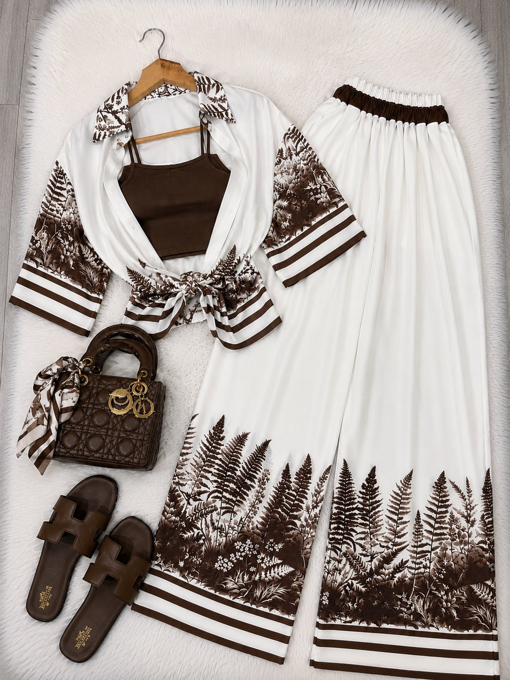 Zanivah Botanical Breeze 3-Piece Co-ord Set