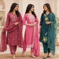 3 Pack Of Kurta With Dupatta Value Pack (V-8)