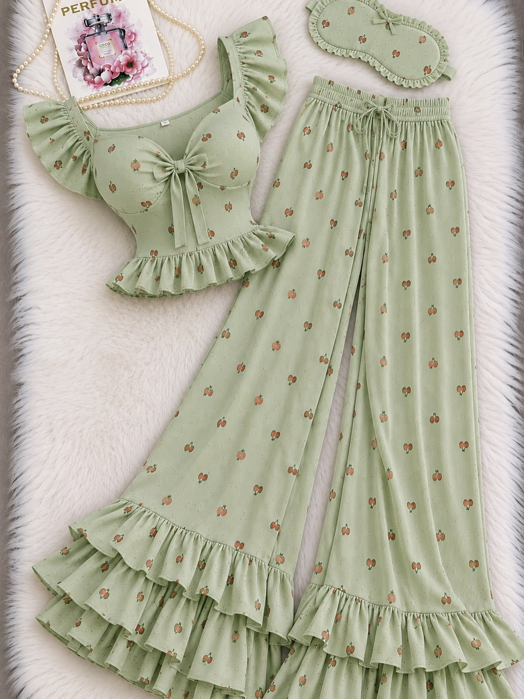 Zanivah Cherry Bliss 3-Piece Lounge Set