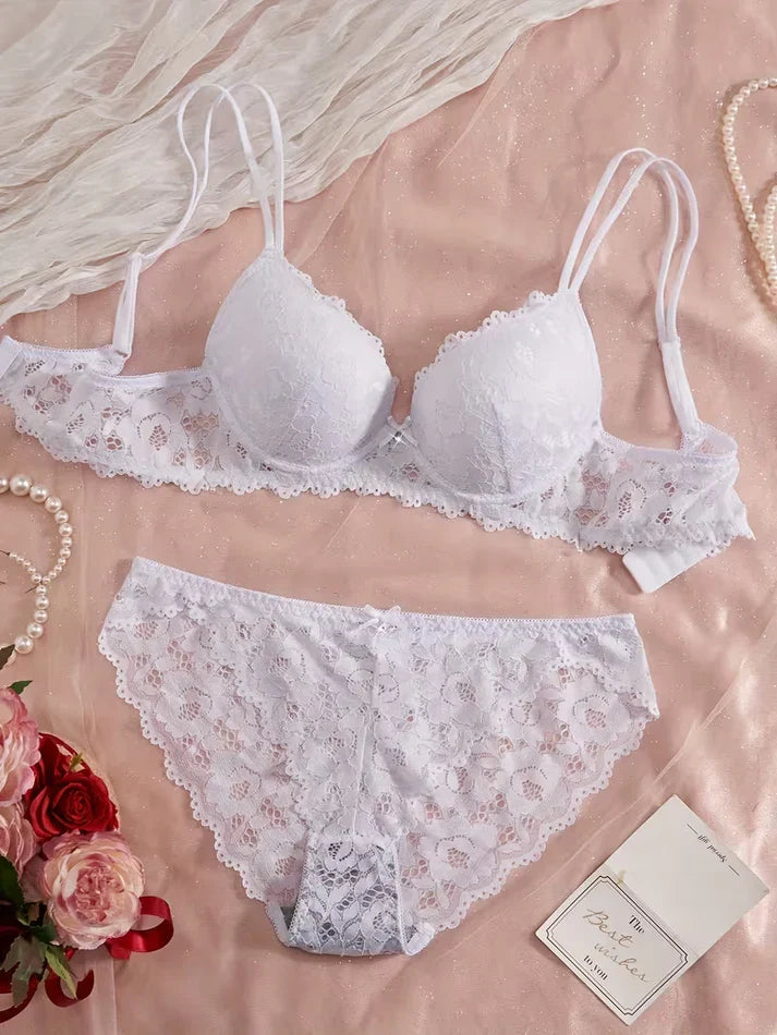 Pack of 6 Women's Bra & Panty Set – Soft Comfortable Everyday Lingerie Combo