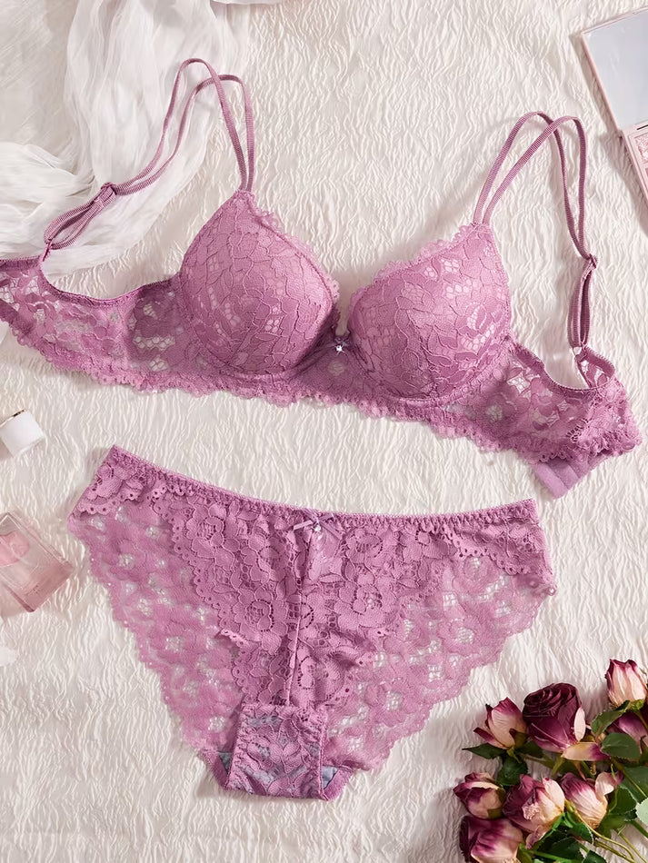 Pack of 6 Women's Bra & Panty Set – Soft Comfortable Everyday Lingerie Combo