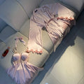 Luxury Satin Lace Nightwear Set for Women – Soft & Elegant Sleepwear (Soft Pink)
